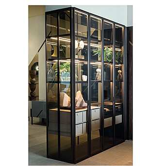 Гардероб двухсторонний из массива дерева и стекла BIZZOTTO ITALIA Drop 1064 фабрика Bizzotto Italia из Италии