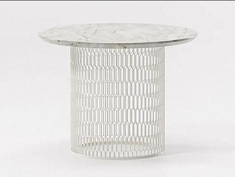 Боковой столик из мрамора с сетчатой основой KETTAL MESH KS1701600