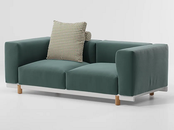 Диван на два места с обитой спинкой из ткани KETTAL MOLO KS4200100 фабрика KETTAL из Италии. Фото №2