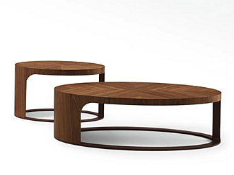  oval wooden coffee table GIORGETTI Ling фабрика GIORGETTI из Италии