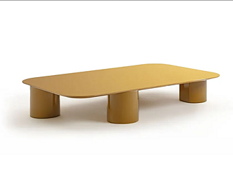 Прямоугольный кофейный стол из лакированного дерева Frigerio Elly 18281L