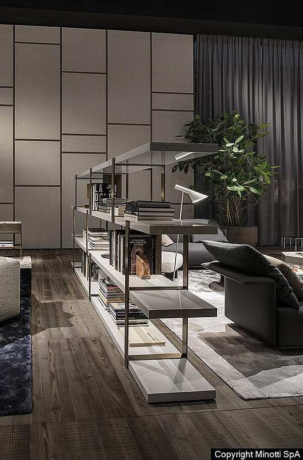 Стеллаж MINOTTI Dalton "Bronze" фабрика Minotti из Италии. Фото №2