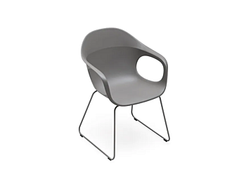 Кресло с подлокотниками из переработанного пластика Kristalia ELEPHANTINO 05ELH11