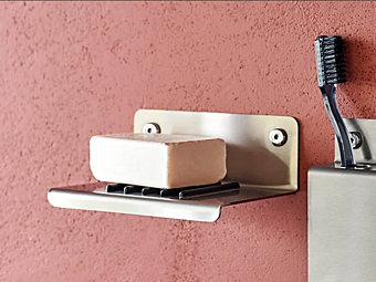 Настенная мыльница из нержавеющей стали AGAPE MACH 2 фабрика Agape из Италии