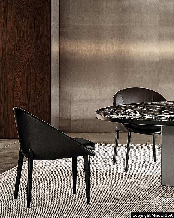 Стул MINOTTI Lido "Dining"  фабрика Minotti из Италии. Фото №3
