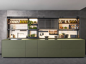 Стеклянная встроенная кухня с новой системой Logica VALCUCINE Artematica Vitrum Стеклянная встроенная кухня с новой системой Logica VALCUCINE Artematica Vitrum фабрика VALCUCINE из Италии