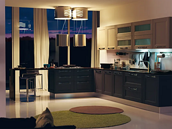 Кухня из массива дерева с ручками LUBE CUCINE Georgia фабрика LUBE CUCINE из Италии