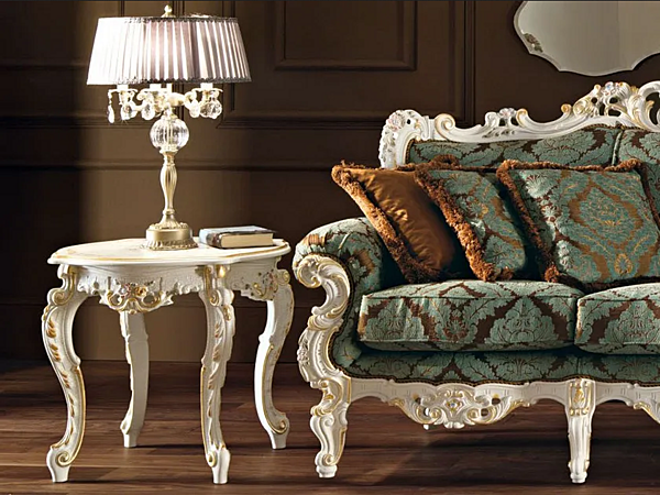 Кофейный столик квадратный из массива дерева MODENESE GASTONE 11617 фабрика MODENESE GASTONE из Италии. Фото №1