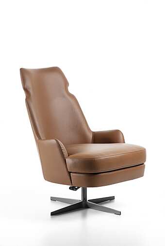 Кресло с подлокотниками из ткани CARPANELLI  Bergere Shape PO88