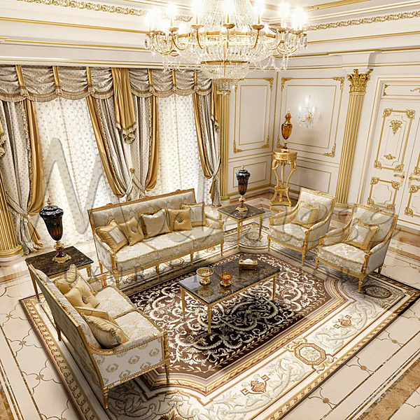 Кресло с обитой спинкой из ткани MODENESE GASTONE 14457 фабрика MODENESE GASTONE из Италии. Фото №4