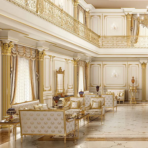 Диван с обитой спинкой на три места из ткани MODENESE GASTONE 14455 фабрика MODENESE GASTONE из Италии. Фото №2