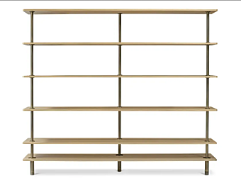 Секционная деревянная полка с опорами GHIDINI1961 LEGS PR301BB102 фабрика GHIDINI1961 из Италии