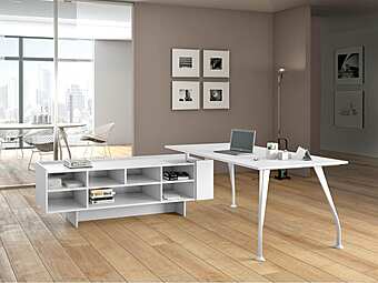 Стол письменный с тумбой DELLA ROVERE Segno D234870 фабрика DELLA ROVERE из Италии