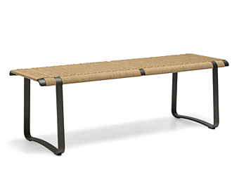 Садовая скамья из алюминия с мягкой спинкой Molteni & C Green Point фабрика Molteni & C.(+VITRA) из Италии