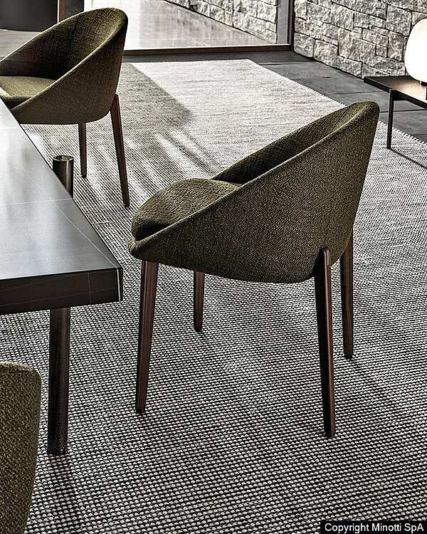 Стул MINOTTI Lido "Dining"  фабрика Minotti из Италии. Фото №4