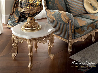 Низкий кофейный стол из дерева MODENESE GASTONE  12616 фабрика MODENESE GASTONE из Италии