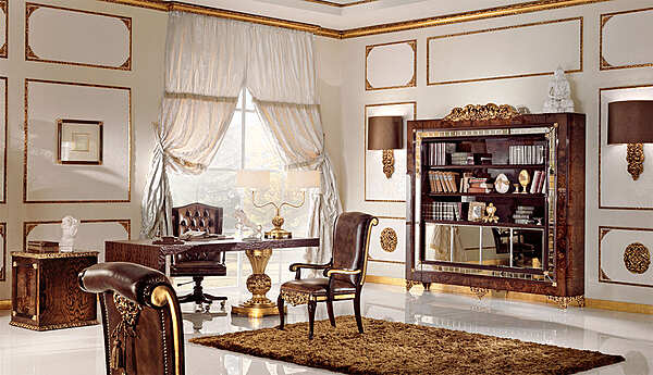 Открытый книжный шкаф из дерева A.R.ARREDAMENTI SRL Grand Royal 407 фабрика A.R.ARREDAMENTI SRL из Италии. Фото №4