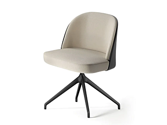 Кресло с обитой спинкой из ткани TWIN INNOVA Imbottiti N1