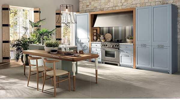Кухня с островом из материала ASTER CUCINE Portrait DOLCEMENTE фабрика Aster Cucine из Италии. Фото №1