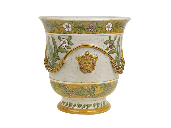 Керамический горшок для растений Robbiane L'Antica Deruta RB/1145/C/45 фабрика L'Antica Deruta из Италии. Фото №1