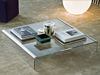 Низкий журнальный столик из стекла Gallotti&Radice T 33 фабрика Gallotti & Radice из Италии