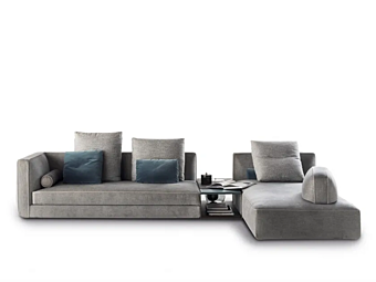 Секционный диван с мягкой спинкой из ткани Art Nova Glam Sectional Sofa фабрика Art Nova из Италии