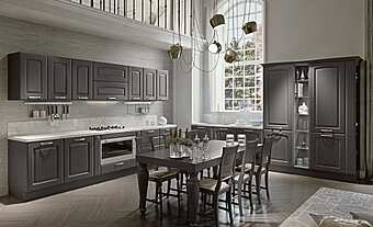 Кухня из массива дерева с островом LUBE CUCINE Veronica 6