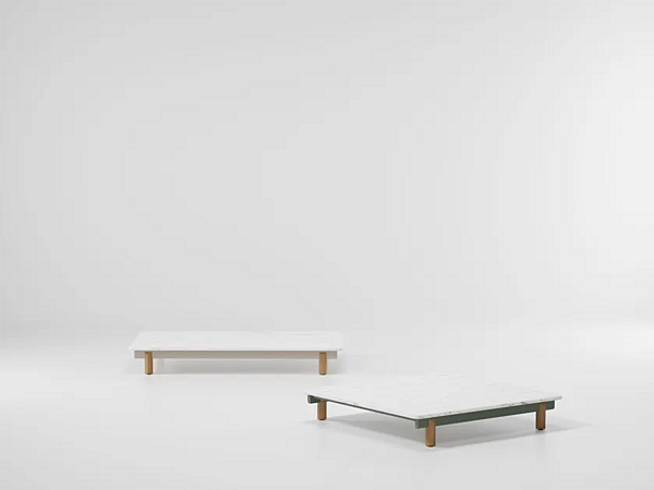 Кофейный столик квадратной формы из алюминия KETTAL MOLO KS4210700 фабрика KETTAL из Италии. Фото №2