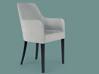 Кресло с подлокотниками из ткани Emily Borzalino EUE7DINI фабрика Borzalino из Италии