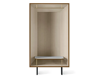 Деревянный свободно стоящий шкаф для прихожей Gallotti&Radice Duale фабрика Gallotti & Radice из Италии