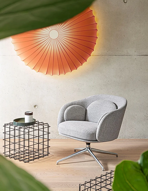 Кресло с поворотным механизмом и съемным чехлом из ткани SABA Sunse 3800 фабрика SABA из Италии. Фото №3