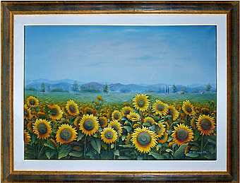 Картина-копия итальянского живописца работы BENOLT Charles Redmond холст, масло art. P82 Подсолнухи Картина-копия итальянского живописца работы BENOLT Charles Redmond холст, масло art. P82 Подсолнухи фабрика из Италии