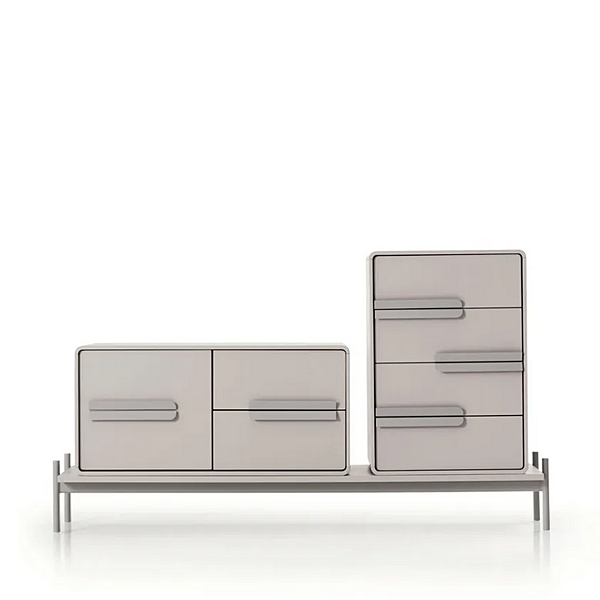 Секционный комод из МДФ PERSEO CORTEZARI 464-465-463-387/1-386/4-386/1-386/2 фабрика CORTE ZARI из Италии. Фото №12