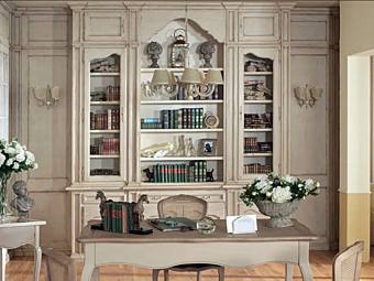 Книжный шкаф из массива дерева Interiors Italia PR318 фабрика Interiors Italia из Италии