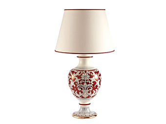 Настольная лампа из керамики ручной работы Lustro Rubino L_Antica Deruta LR/563/L/50