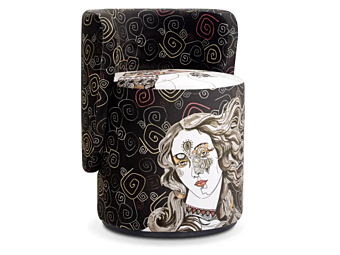 Кресло с обивкой из ткани Boll Adrenalina BOLL1P