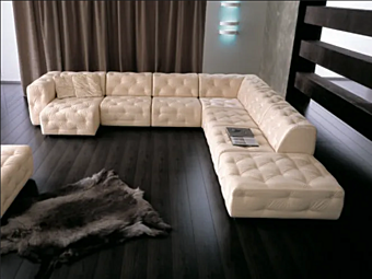 Угловой диван с мягкой спинкой и шезлонгом MitoHome Orione фабрика MitoHome из Италии