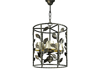Подвесная лампа из металла с листьями Abrissi Foliage Lantern 11092 фабрика ABRISSI из Италии