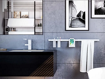 Металлическая вешалка для полотенец DAMIANO LATINI Rise фабрика DAMIANO LATINI из Италии