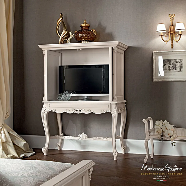 Тумба ТВ из массива дерева MODENESE GASTONE 12603 фабрика MODENESE GASTONE из Италии. Фото №2