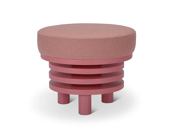 Круглый пуф из ткани Roche D47 бренда Adrenalina ROCHEPouf D47 фабрика ADRENALINA из Италии. Фото №3