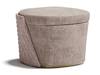 Овальный пуф из ткани Majestic Capital Collection MAJM.PNC Овальный пуф из ткани Majestic Capital Collection MAJM.PNC фабрика Capital Collection из Италии