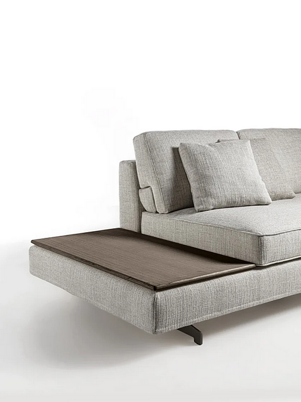 Диван с обитой спинкой на пять мест из ткани с съемным чехлом Frigerio  Davis Top Flat 12129 фабрика Frigerio из Италии. Фото №8