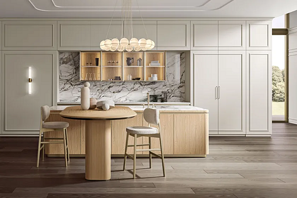 Кухня из дерева с островом.0 Old Line Radha 2 фабрика Oldline из Италии. Фото №3