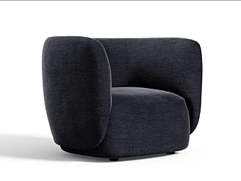 Кресло с обивкой из ткани и подлокотниками NOVAMOBILI Blossom