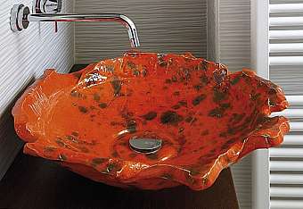 Раковина FLOWER COLLECTION - TERRA-COTTA