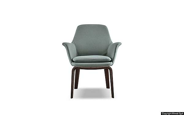 Стул MINOTTI York Lounge Rodolfo Dordoni фабрика Minotti из Италии. Фото №1
