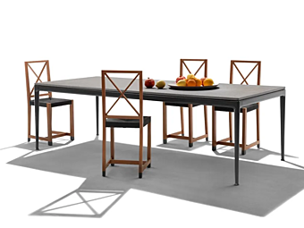 Прямоугольный стол из камня для улицы FLEXFORM Pico фабрика FLEXFORM из Италии