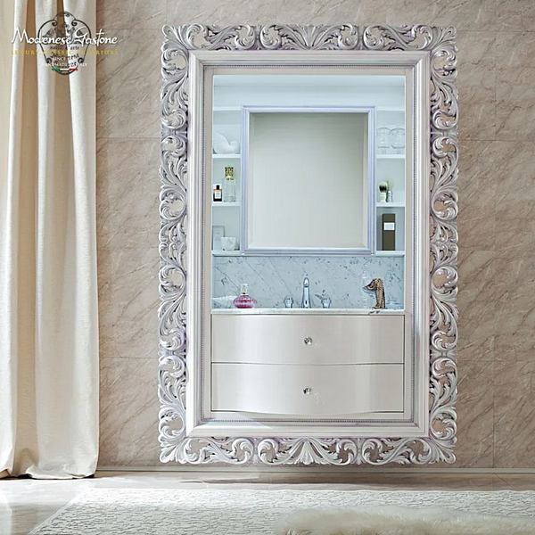 Настенная туалетная тумба с зеркалом и ящиками MODENESE GASTONE 13698 фабрика MODENESE GASTONE из Италии. Фото №2