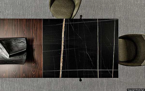 Стол MINOTTI Superquadra фабрика Minotti из Италии. Фото №8